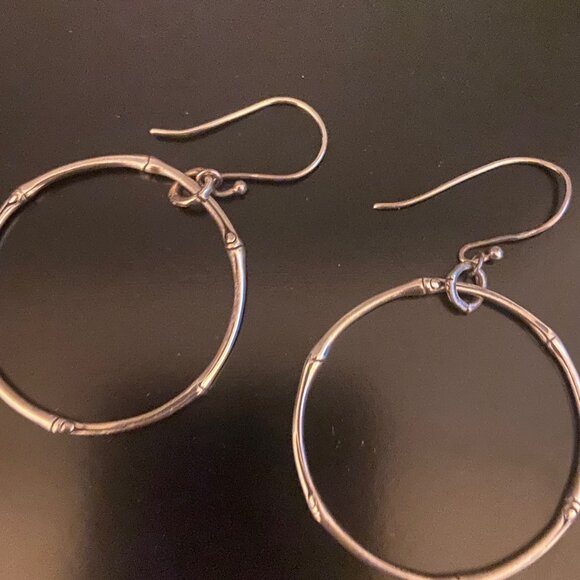 Gently Worn John Hardy 925 Dangle Earrings - Picture 1 of 1